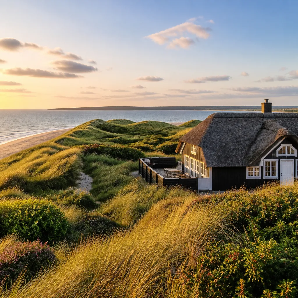 Ferienhaus in den Dünen an der Nordseeküste Westjütlands nahe Hvide Sande